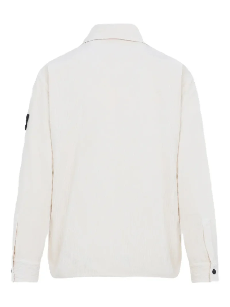 Alternative view of Camasa Stone Island buttoned corduroy ivoire