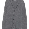 Cardigan Gran Sasso ribbed shawl-collar gri