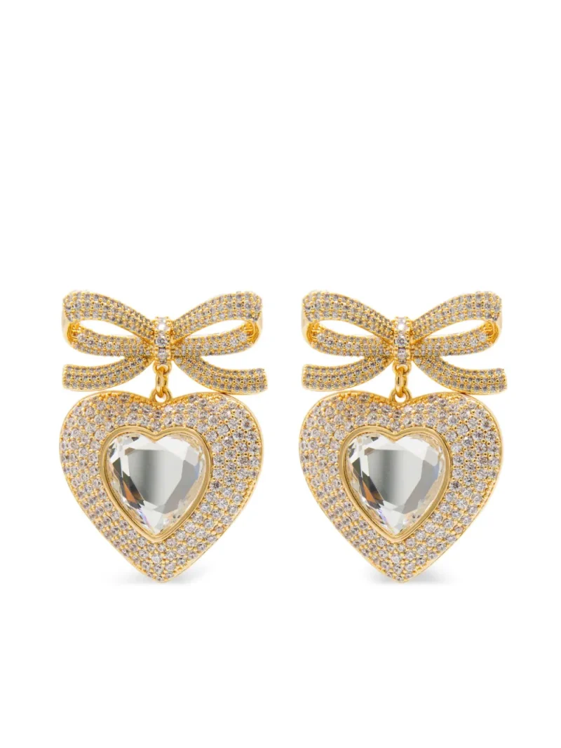 Cercei Self-Portrait Embellished auriu