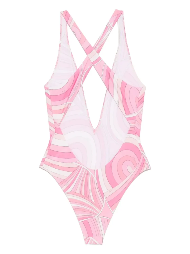 Alternative view of Costum de baie PUCCI Iride-print roz