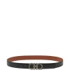 Curea Ferragamo Reversible Leather negru
