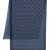 Esarfa Ferragamo Gancini-Pattern bleumarin