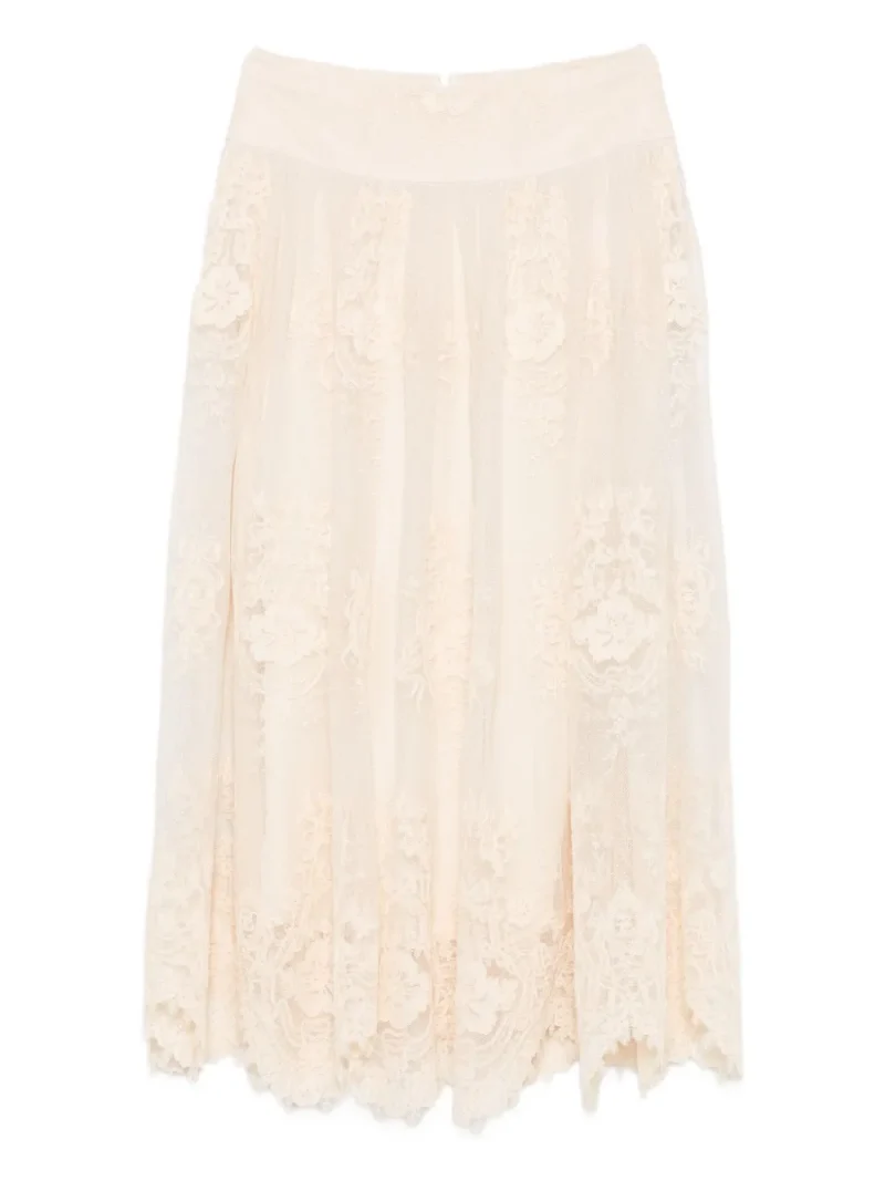 Fusta maxi Zimmermann Lace bej
