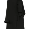 Fusta midi Rohe Ruffled Asymmetric negru