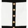 Fusta mini Balmain Knitted alb