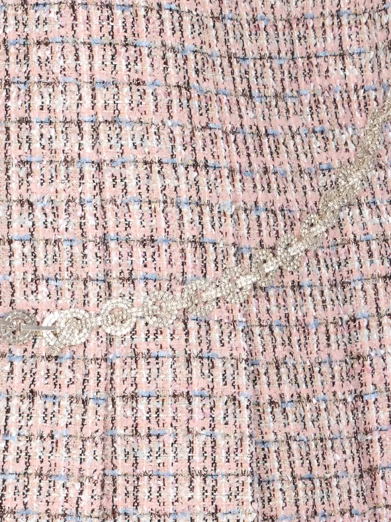 Alternative view of Fusta mini Self Portrait crystal-embellished roz