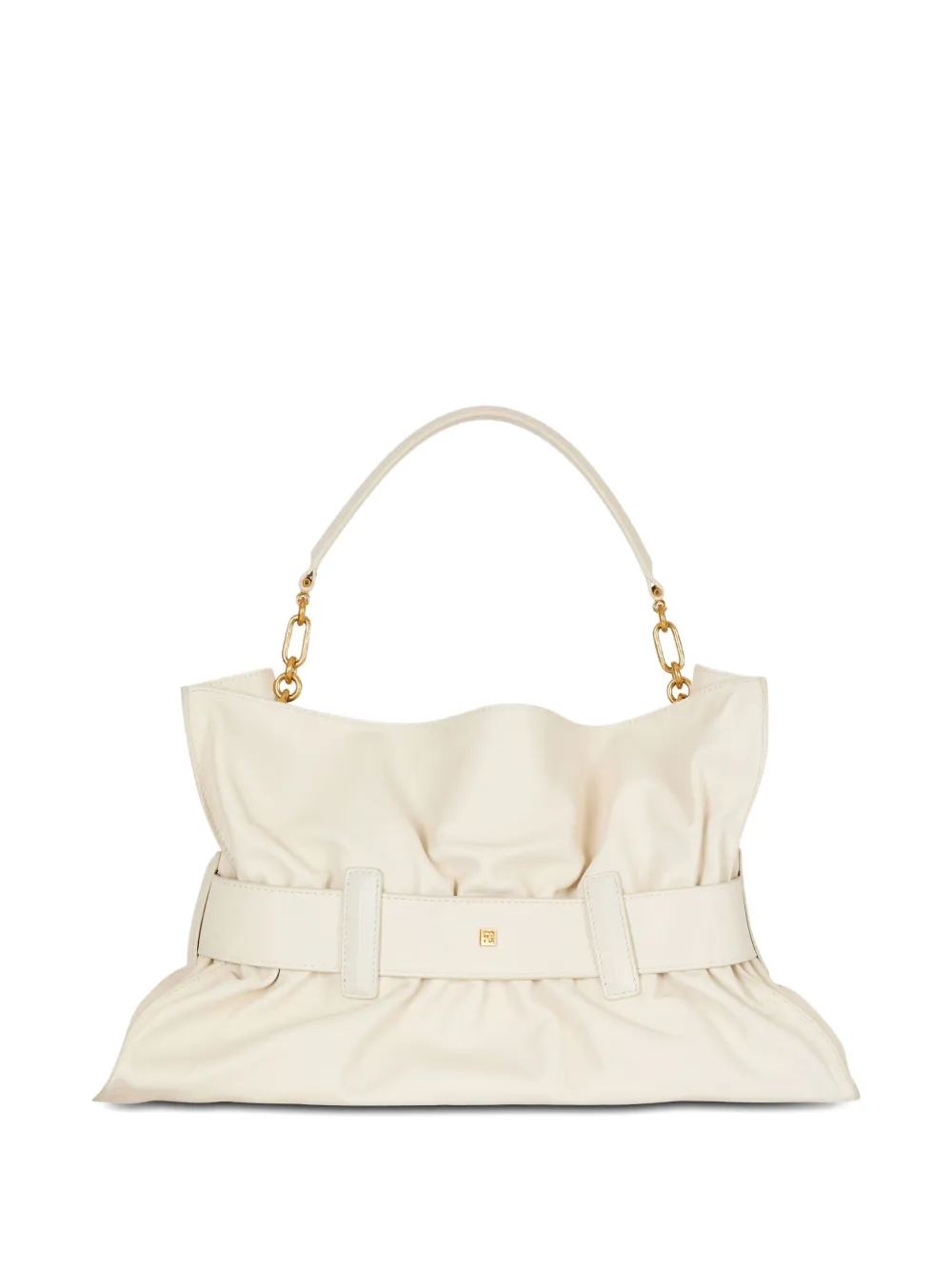 Geanta Balmain Medium Anthem bej - imagine 3