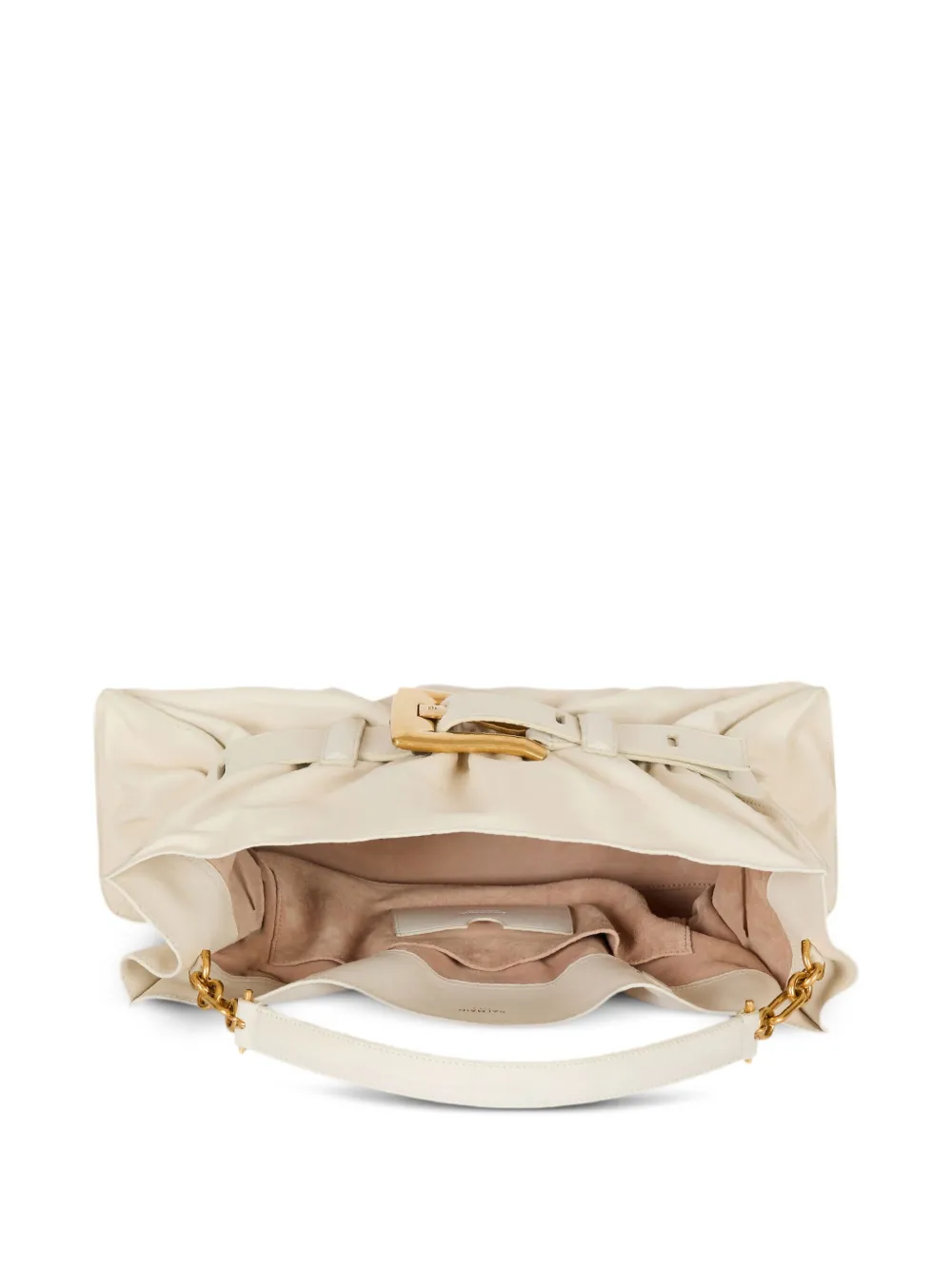 Geanta Balmain Medium Anthem bej - imagine 4