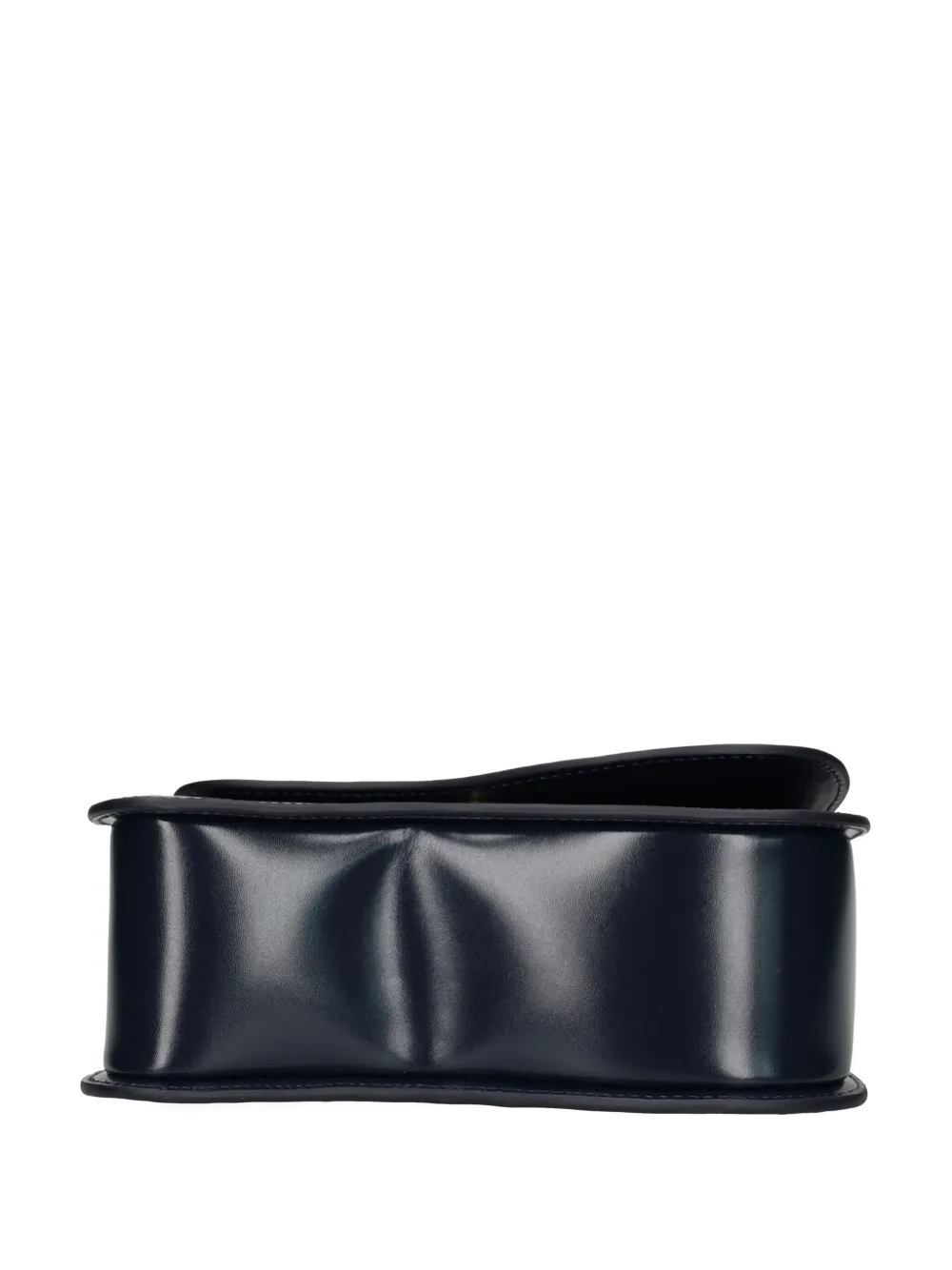 Geanta Cult Gaia Curved-Handle Leather Tote Bag bleumarin - imagine 5