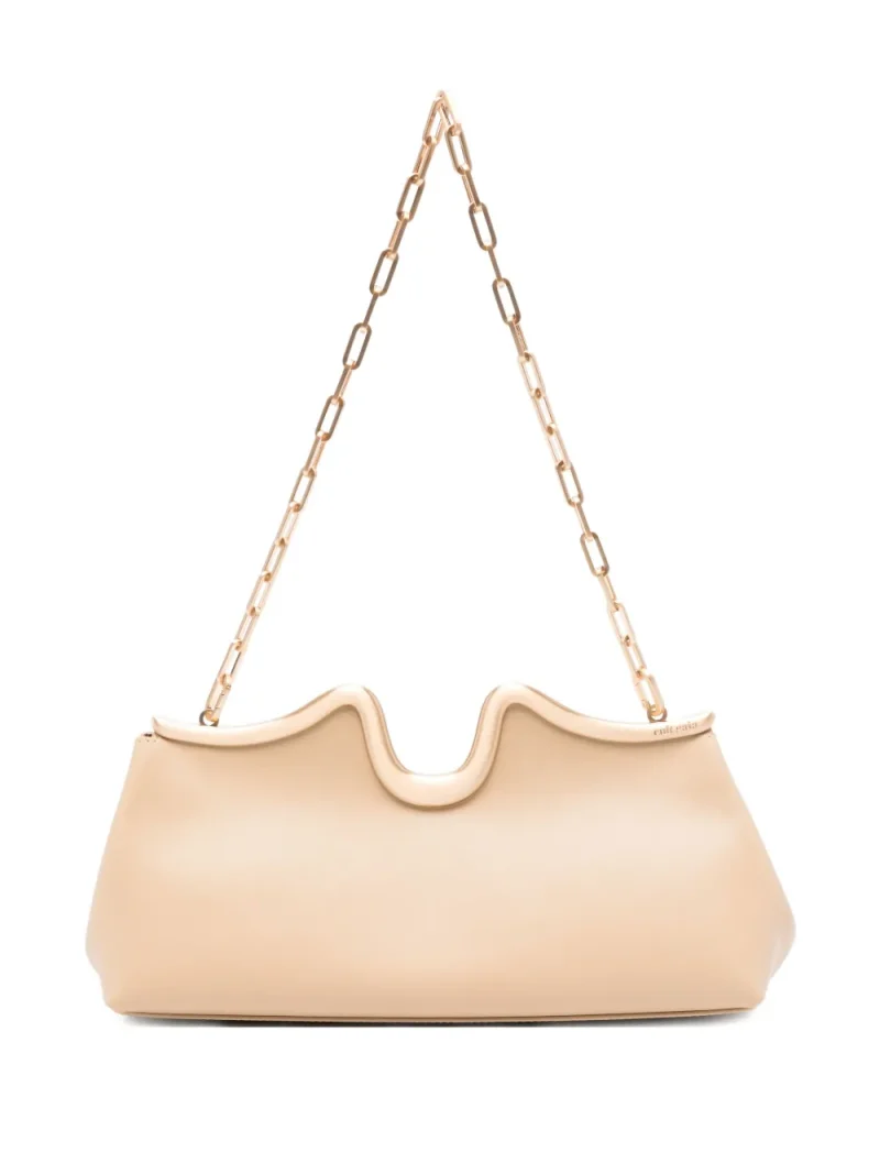 Geanta Cult Gaia Valma Curved-Frame Chain bej