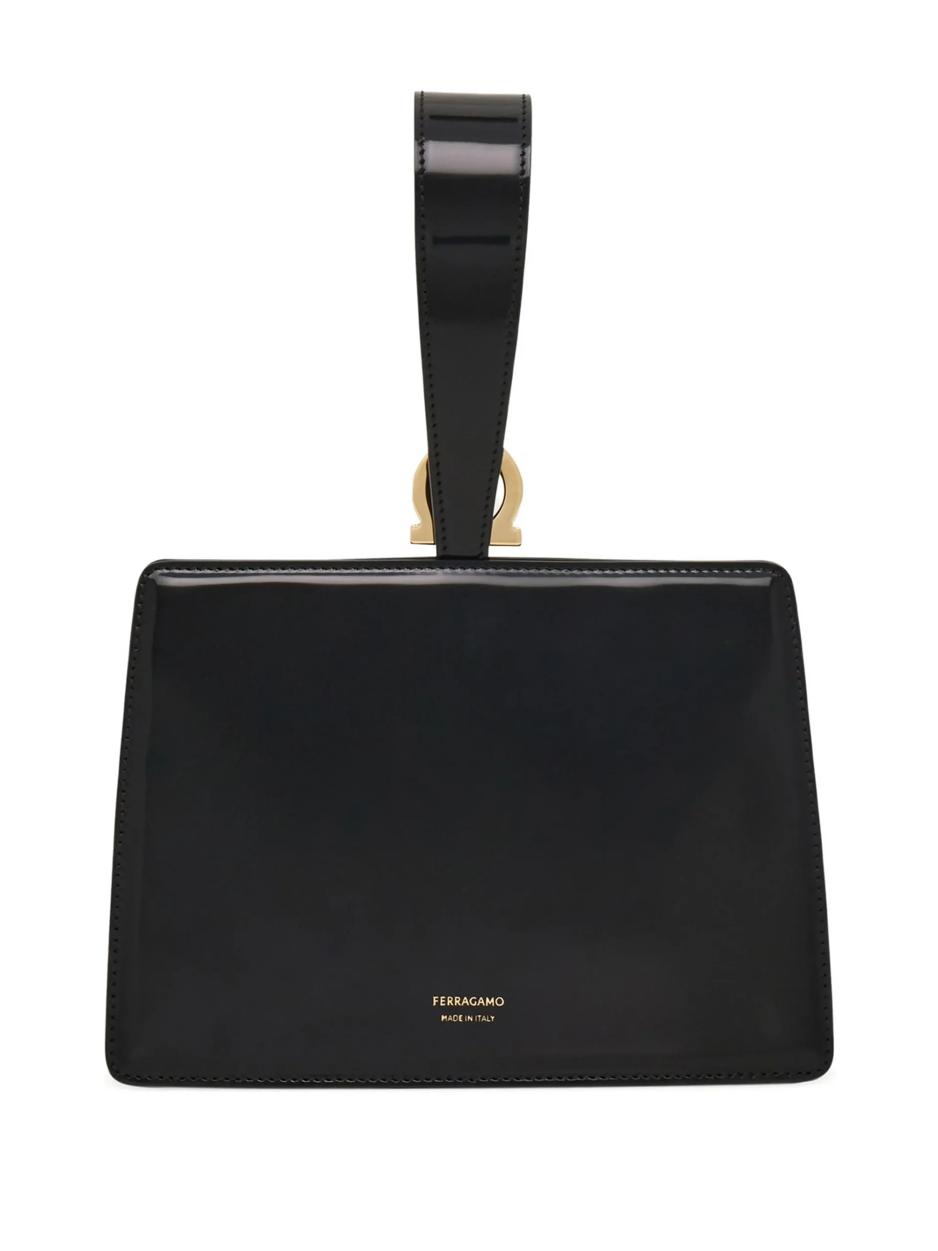Geanta Ferragamo geometric negru - imagine 2