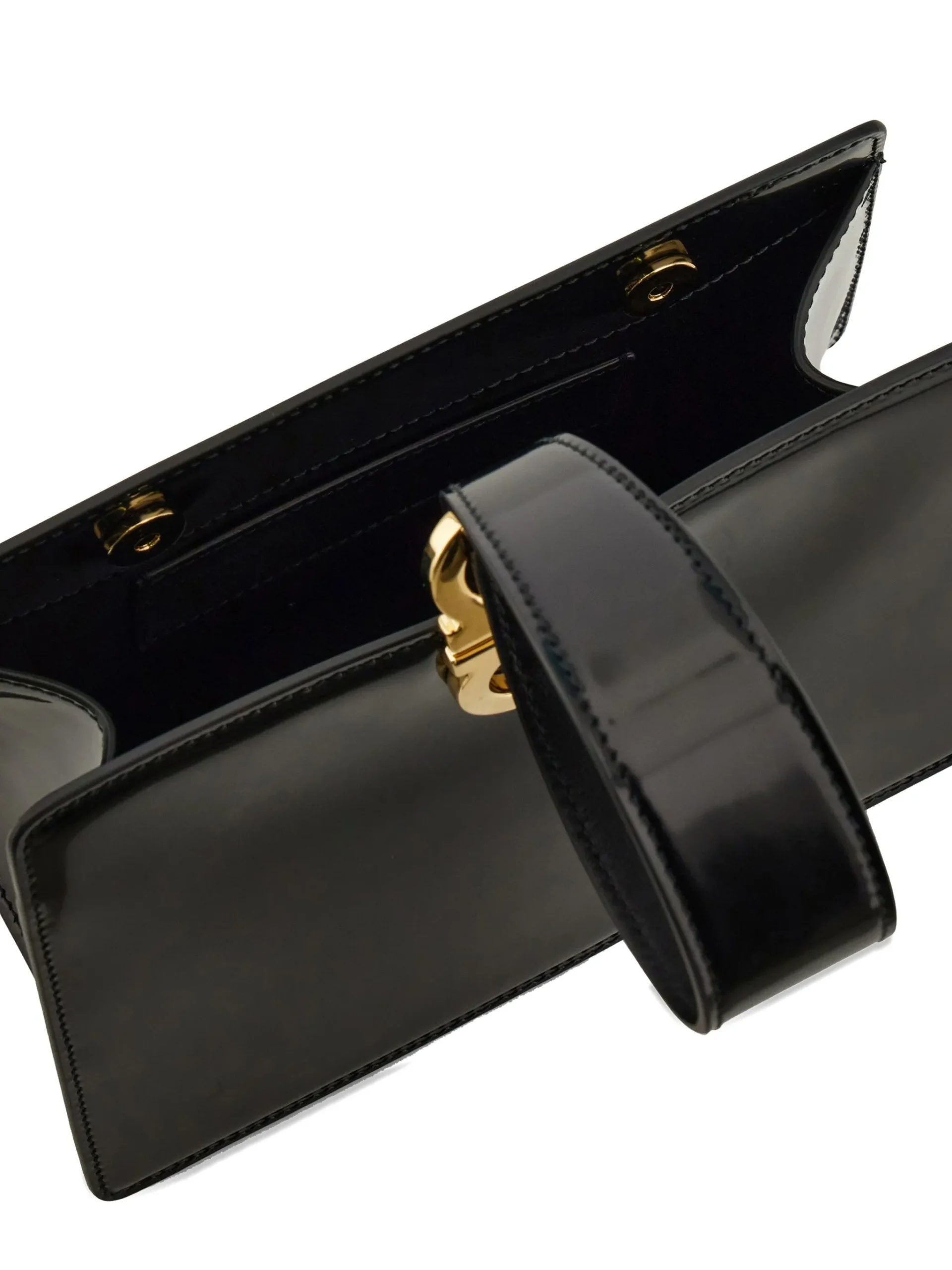 Geanta Ferragamo geometric negru - imagine 3