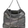 Geanta mini Stella McCartney Falabella Chain Cage Tote gri