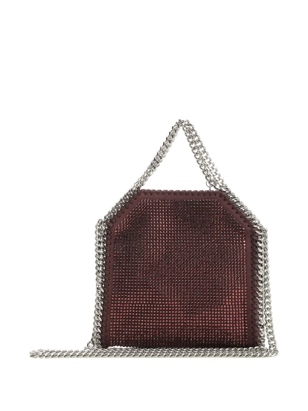 Geanta Stella McCartney Falabella Rhinestone-Embellished maro - imagine 2