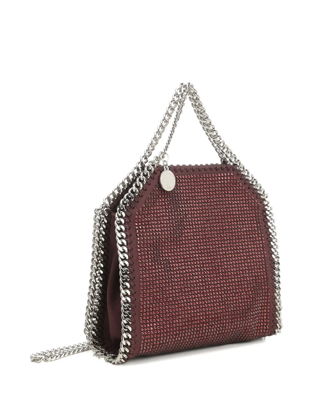Geanta Stella McCartney Falabella Rhinestone-Embellished maro - imagine 3