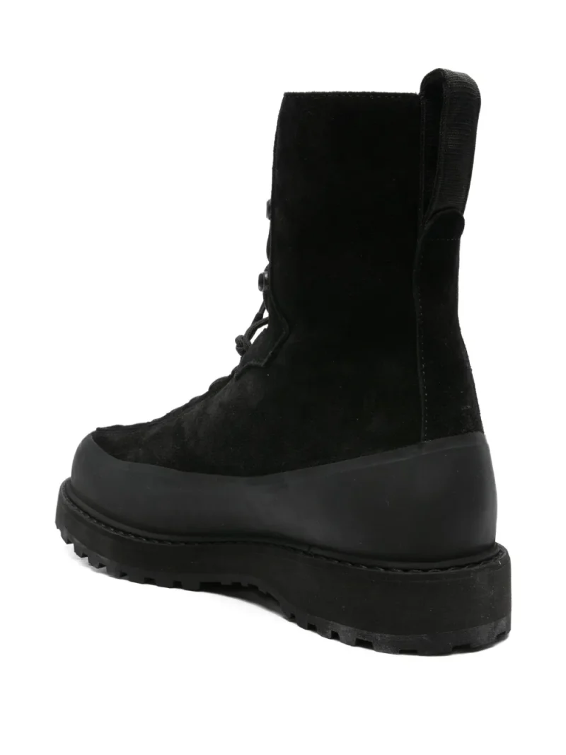 Alternative view of Ghete Stone Island Lace-Up Suede negru