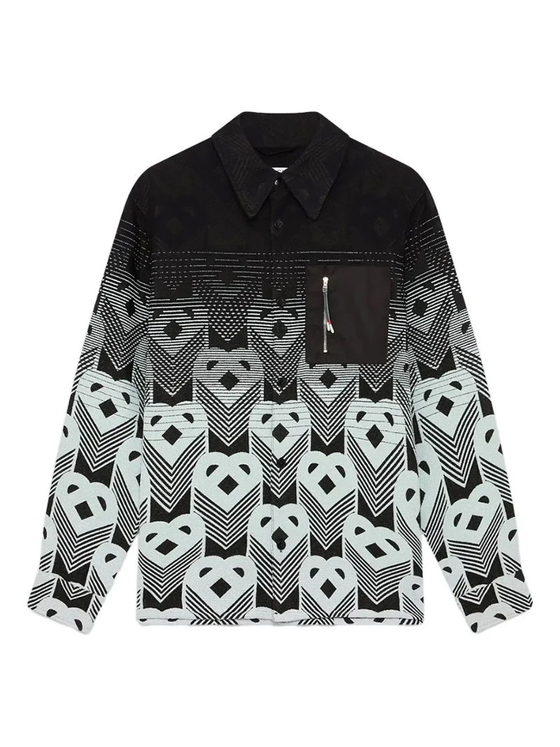 Jacheta Casablanca geometric-pattern negru