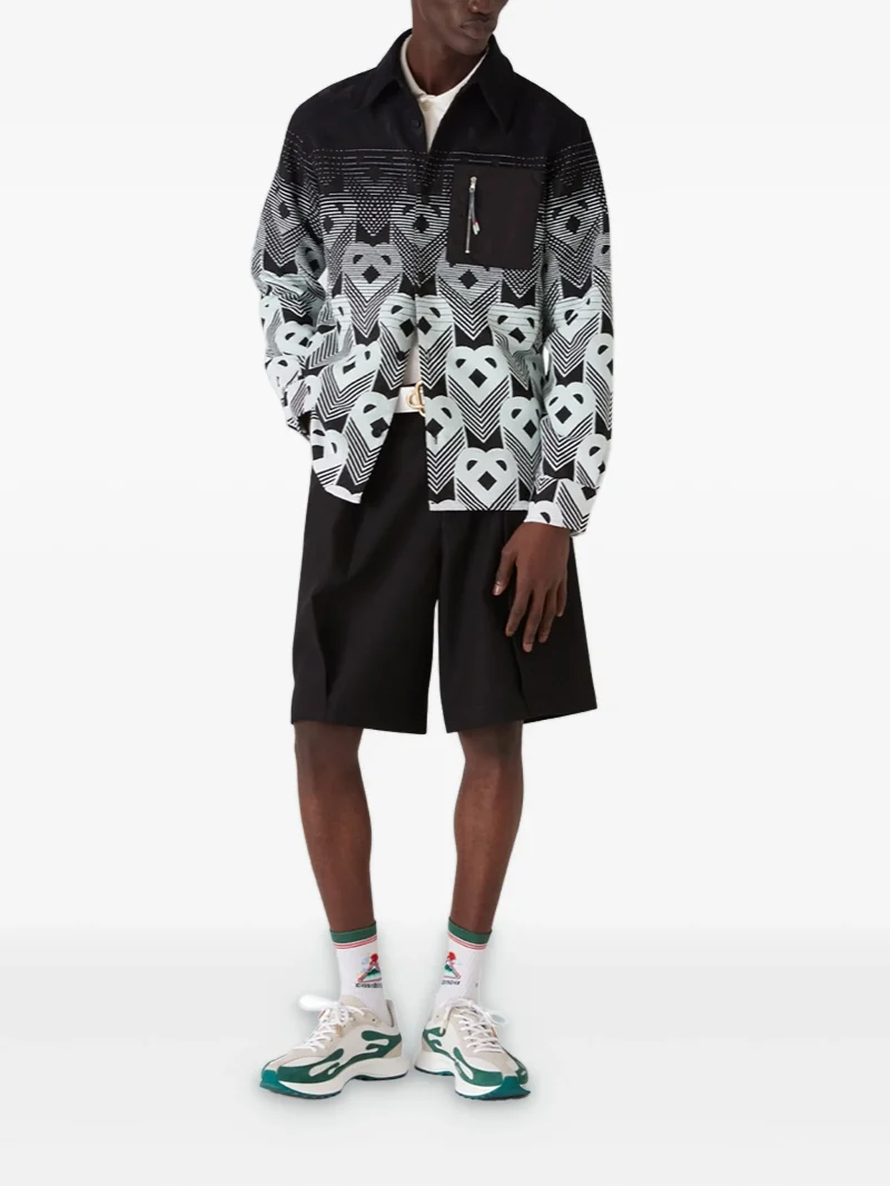 Alternative view of Jacheta Casablanca geometric-pattern negru