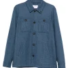 Jacheta Gran Sasso Button-Fastening Patch-Pocket albastru