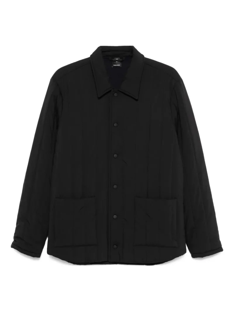 Jacheta Gran Sasso Quilted Patch-Pocket negru