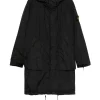 Jacheta Stone Island Hooded Drawstring negru