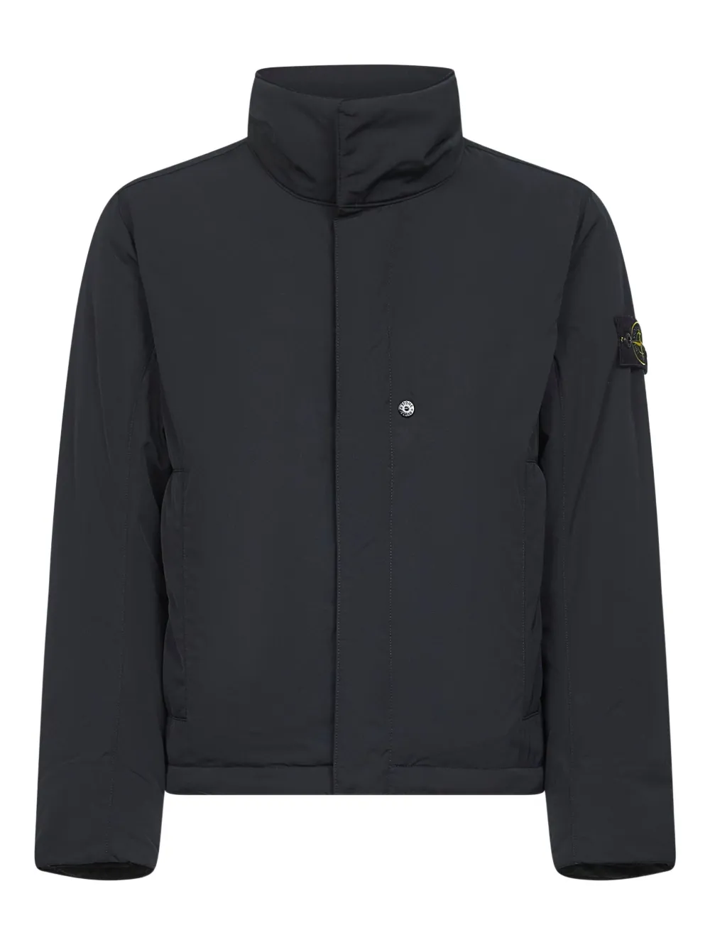Jacheta Stone Island Padded Stand Collar negru