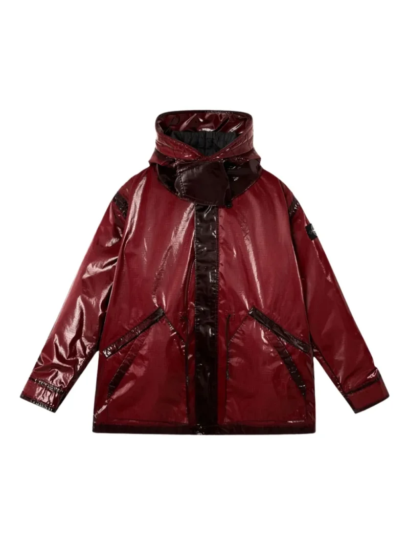 Jacheta Stone Island Prismatic-Effect Hooded visiniu