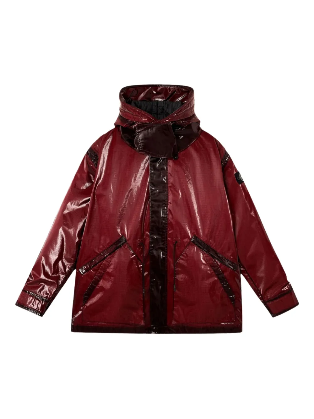 Jacheta Stone Island Prismatic-Effect Hooded visiniu