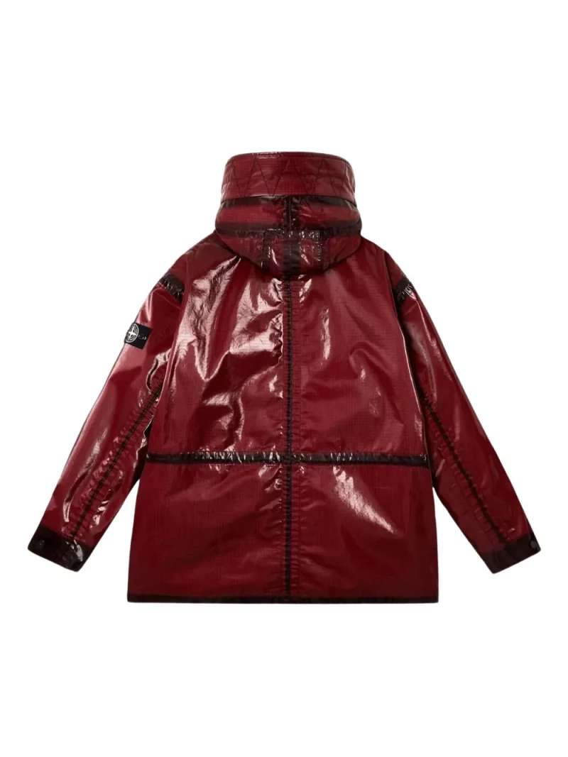 Alternative view of Jacheta Stone Island Prismatic-Effect Hooded visiniu