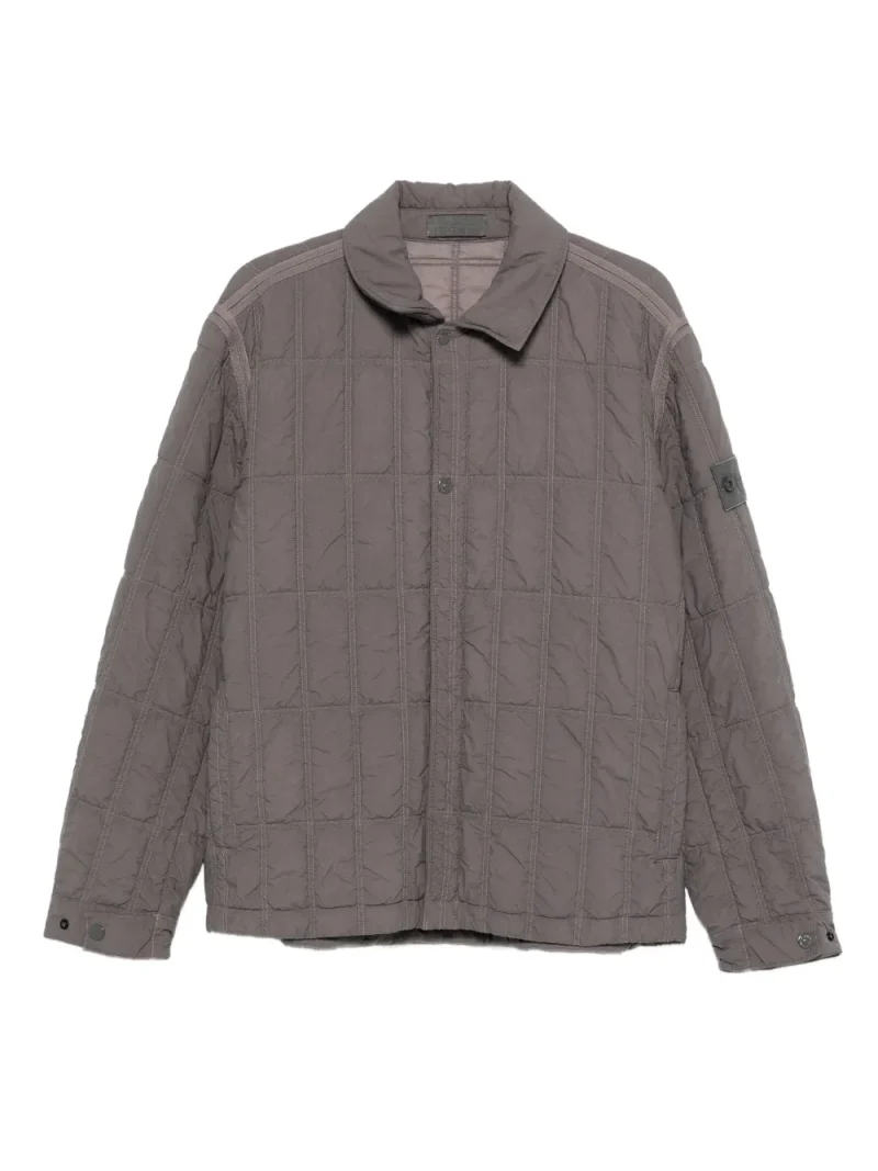 Jacheta Stone Island Quilted Panelled Jacket gri