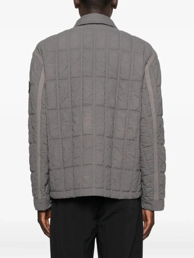 Alternative view of Jacheta Stone Island Quilted Panelled Jacket gri