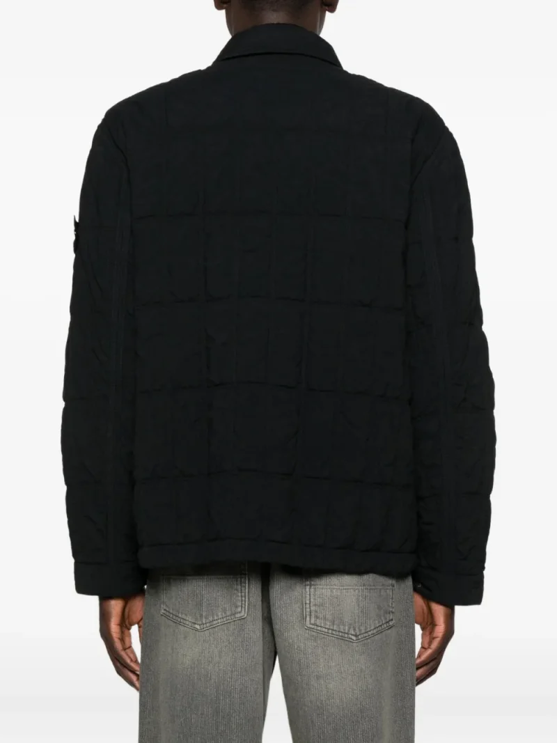 Alternative view of Jacheta Stone Island Quilted Panelled Jacket negru
