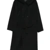 Jacheta Y-3 Hooded Double-Breasted negru