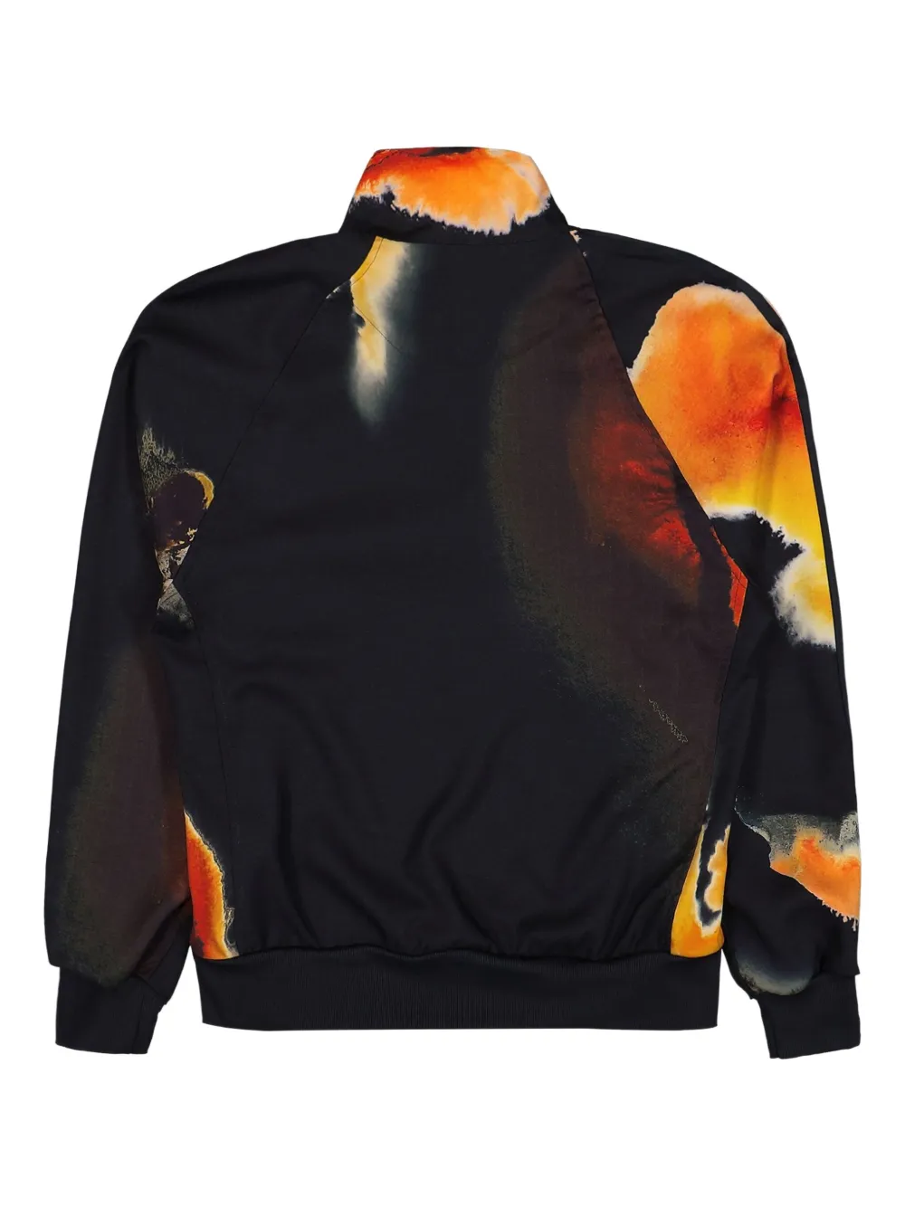 Jacheta Y-3 Raglan-Sleeved Ink-Print Sport negru - imagine 2