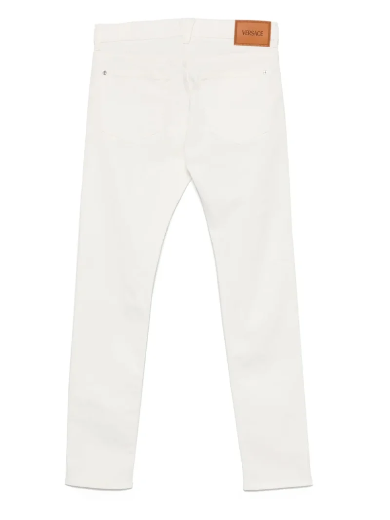 Alternative view of Pantaloni denim Versace Medusa Biggie alb