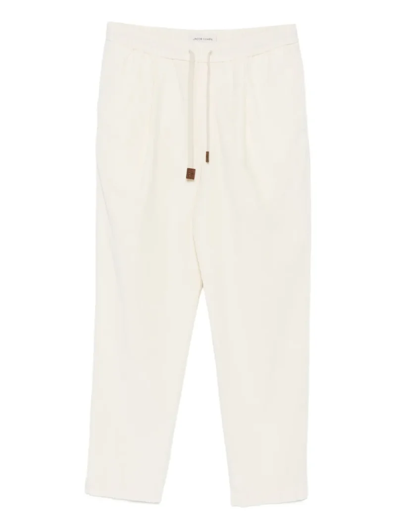 Pantaloni Jacob Cohen Drawstring Corduroy bej