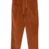 Pantaloni Jacob Cohën Drawstring Corduroy portocaliu