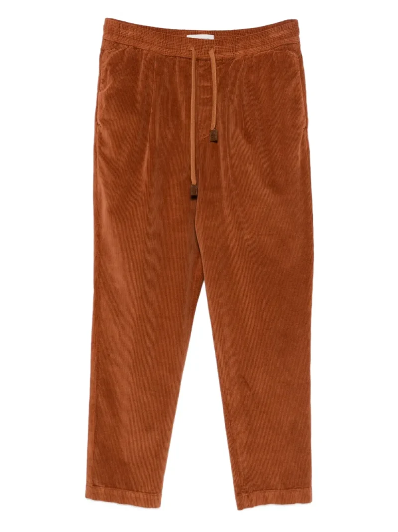 Pantaloni Jacob Cohën Drawstring Corduroy portocaliu