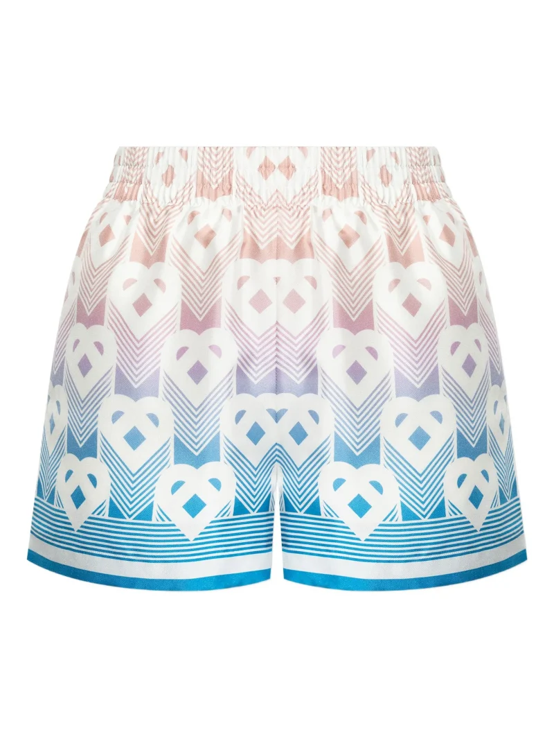 Pantaloni scurti Casablanca monogram-print multicolor