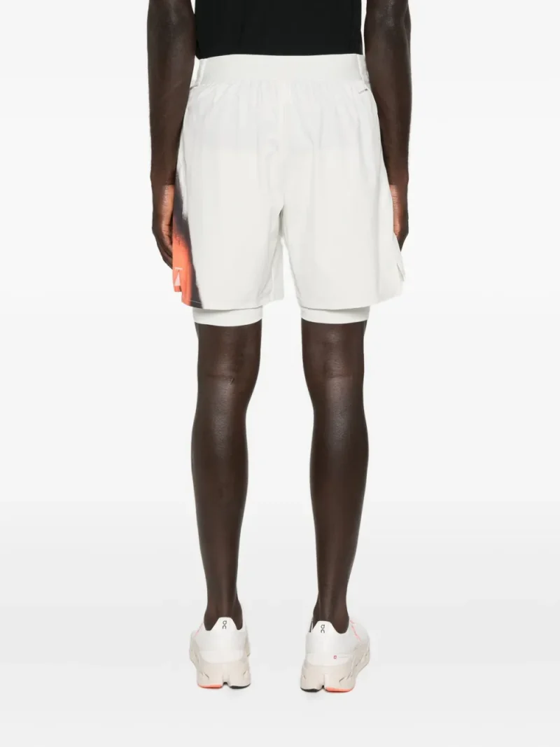 Alternative view of Pantaloni scurti Y-3 Abstract-Print Performance ecru