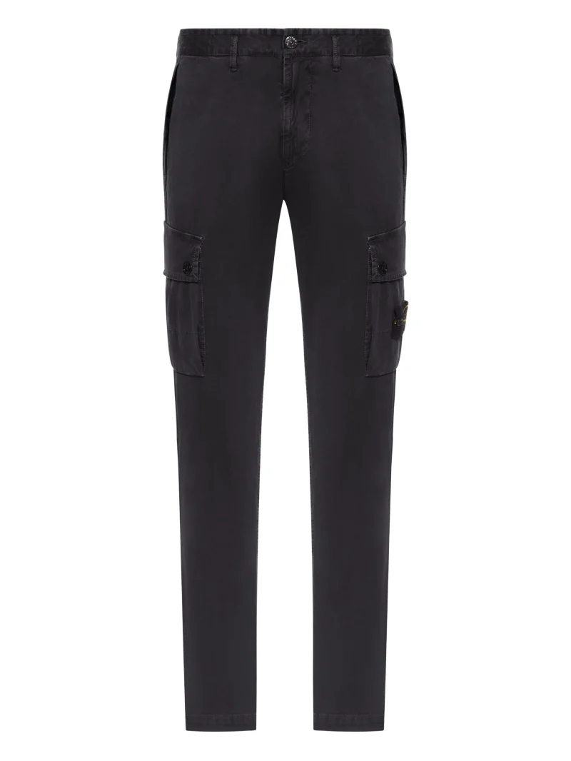 Pantaloni Stone Island cargo-pocket negru