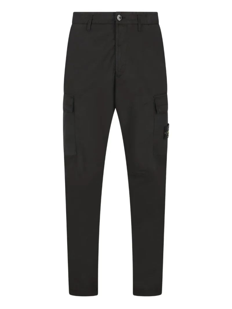 Pantaloni Stone Island Cargo Tapered negru