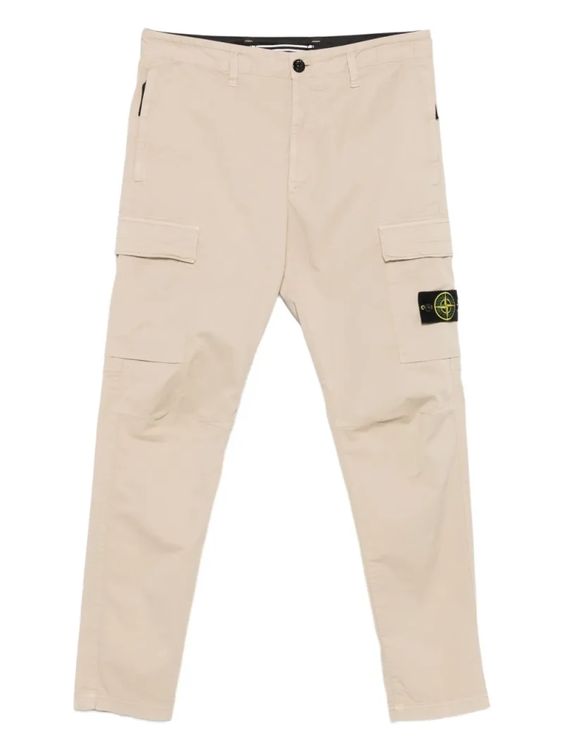 Pantaloni Stone Island Patch-Pocket Cargo bej