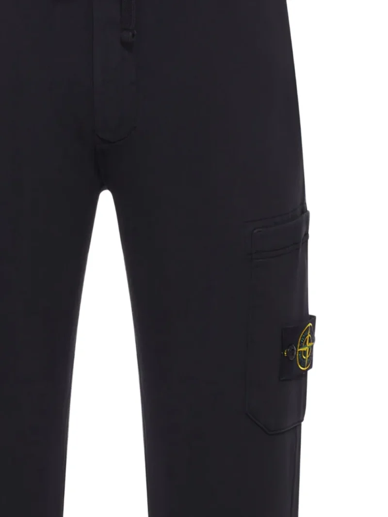 Alternative view of Pantaloni Stone Island Patch-Pocket Track negru