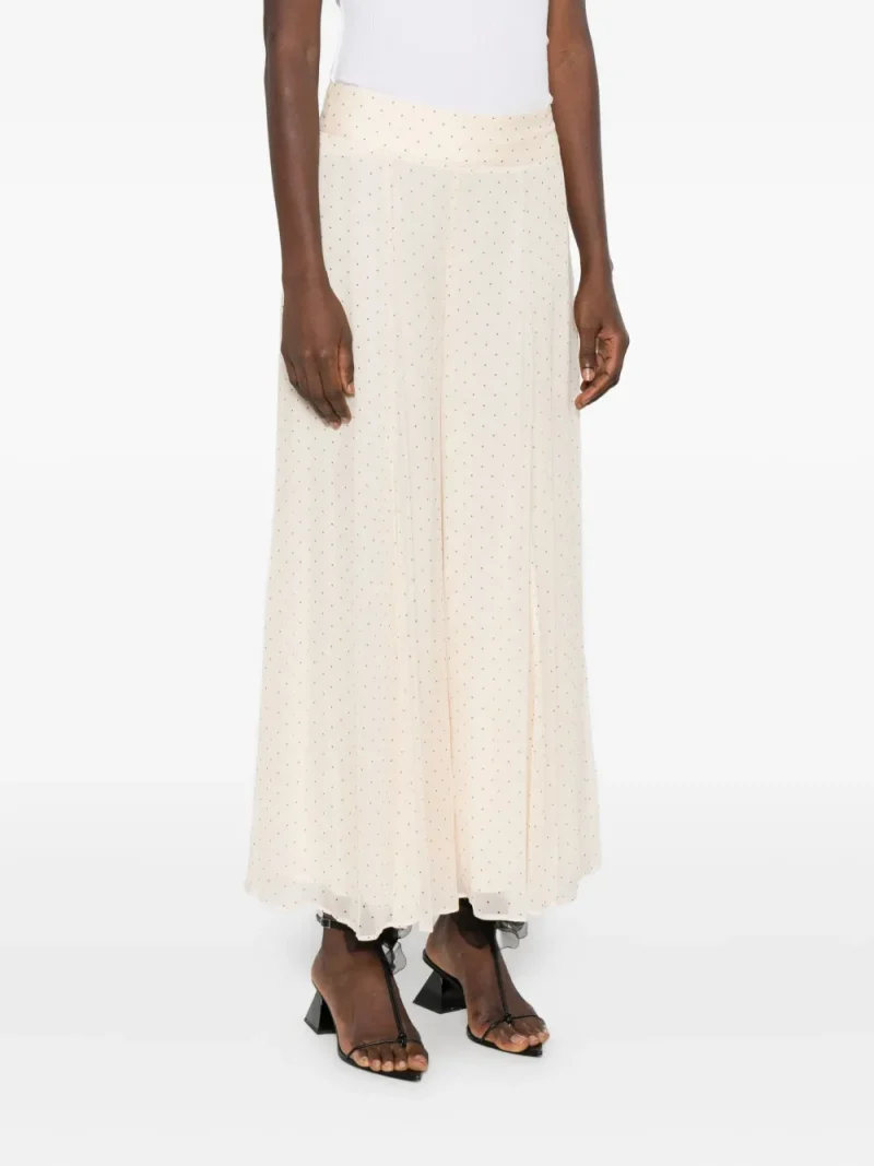 Alternative view of Pantaloni Zimmermann Hypnotic Cascading Culottes roz