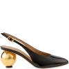 Pantofi Ferragamo 55mm spherical-heels negru