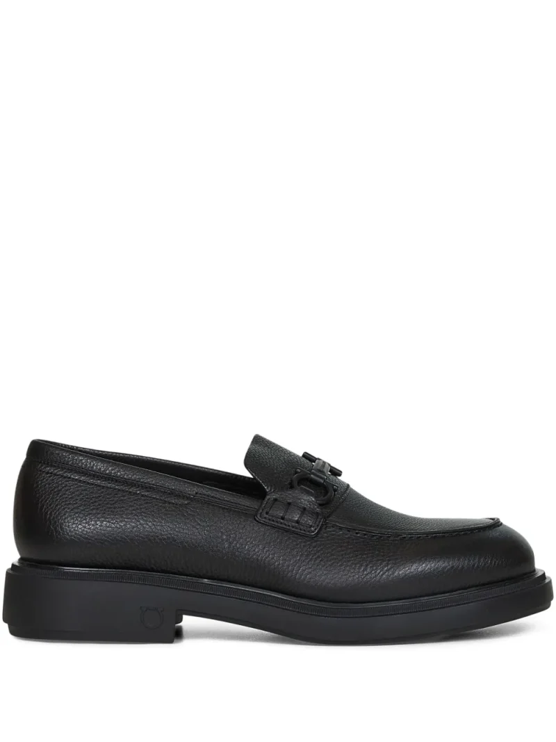 Pantofi Ferragamo Gancini-Detail Loafers negru