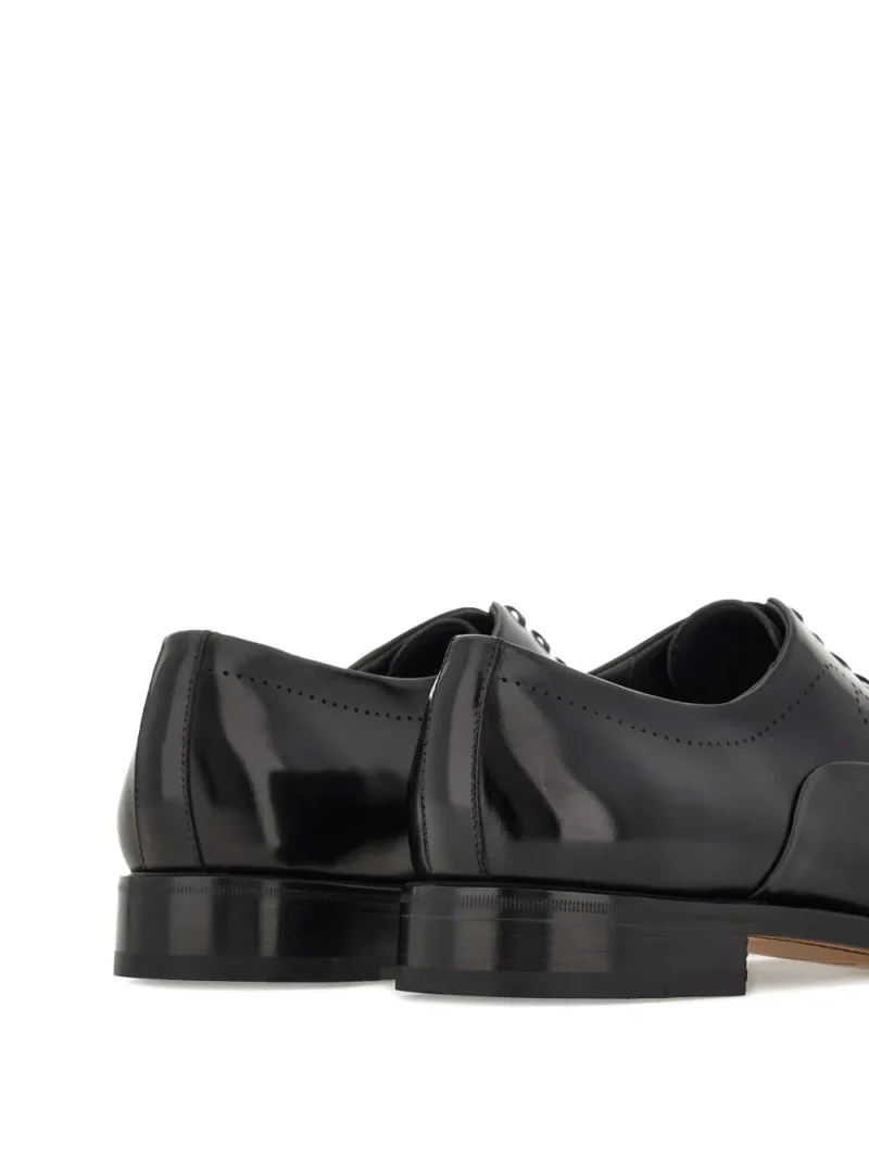 Alternative view of Pantofi Ferragamo Leather Oxford negru