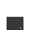 Portcard Ferrgamao Gancini Leather negru