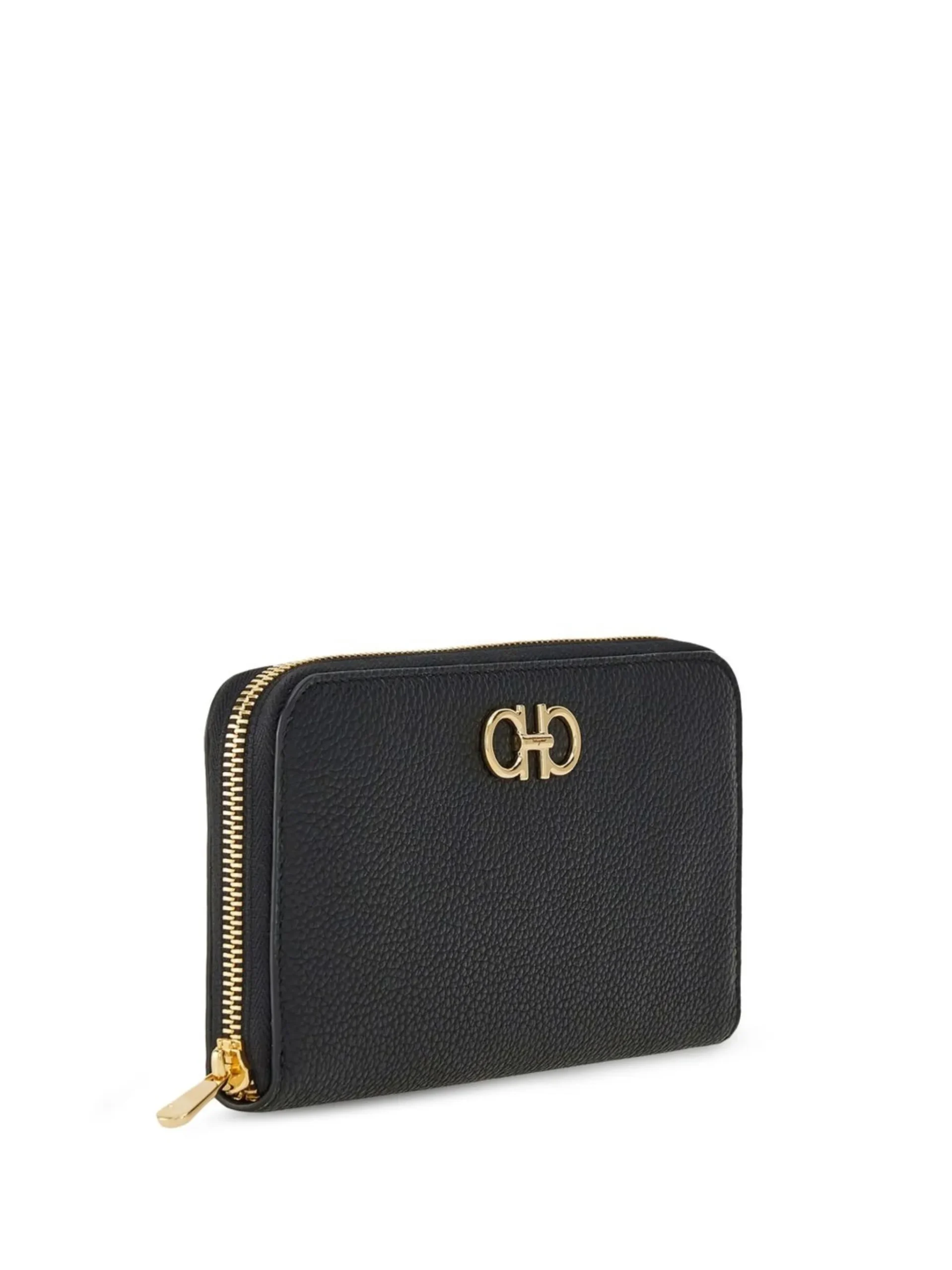 Portofel Ferragamo gancini zip-up continental negru - imagine 4